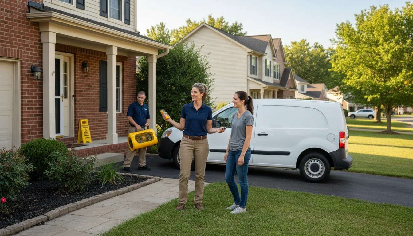 Residential water damage restoration in Medimont, ID